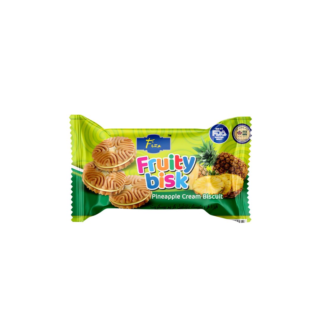 Fiza Fruity Bisk Pineapple Cream Biscuit
