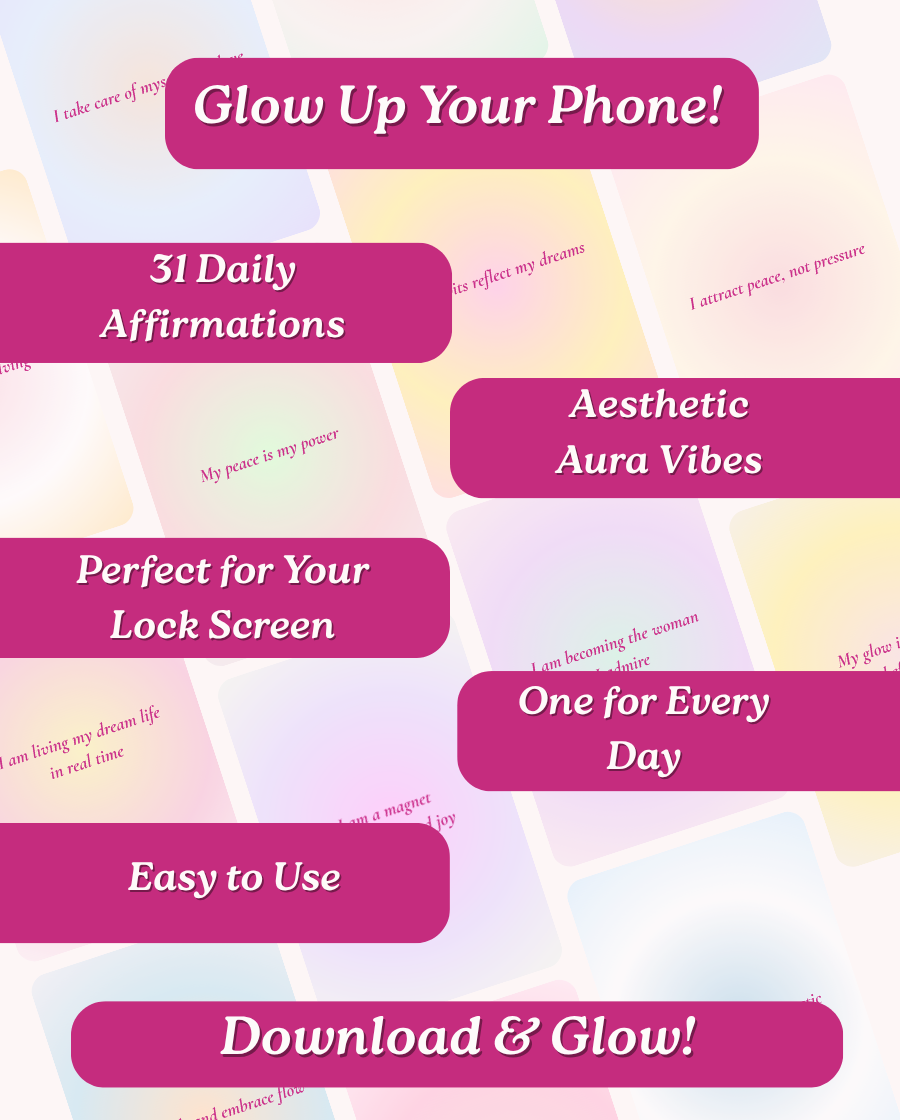 Aura Phone Wallpapers with Daily Affirmations