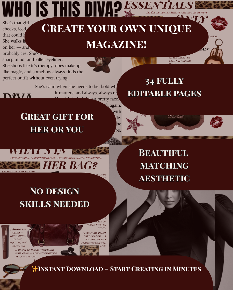 Noir Muse Magazine Template 