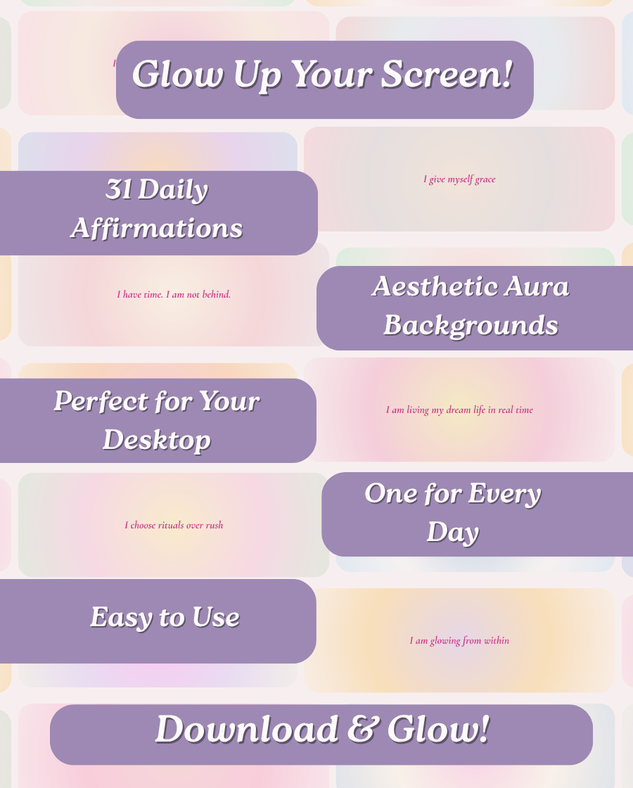 31 Affirmation Aura Wallpapers for Desktop