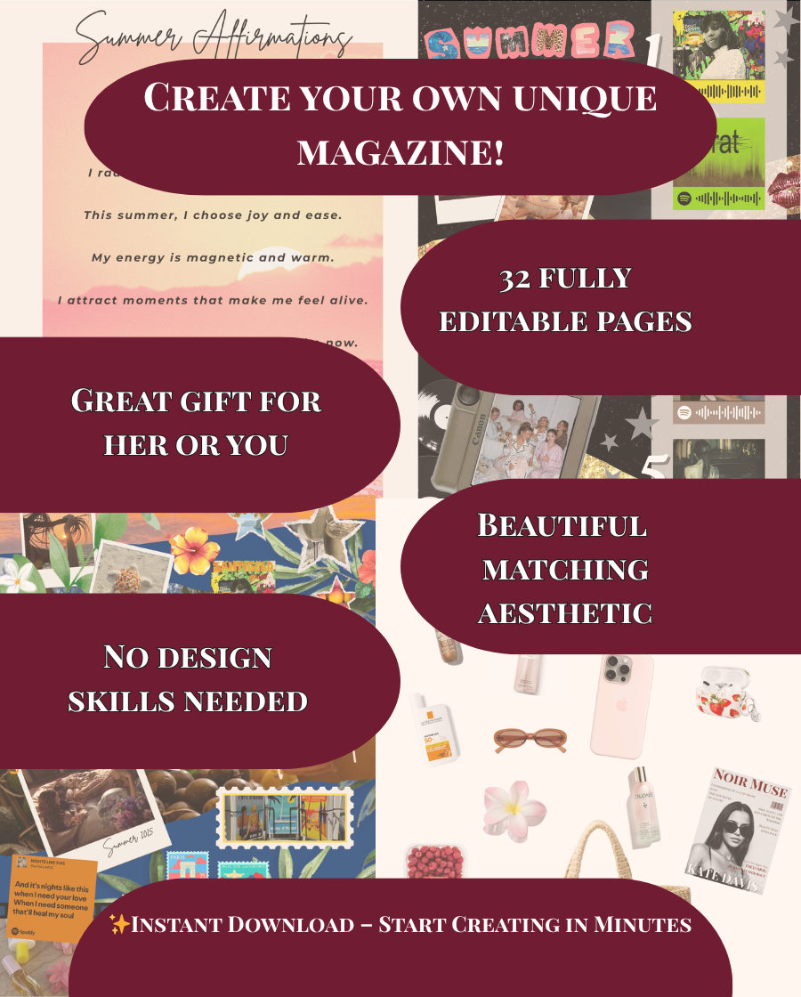 Sun Kissed Magazine Template 