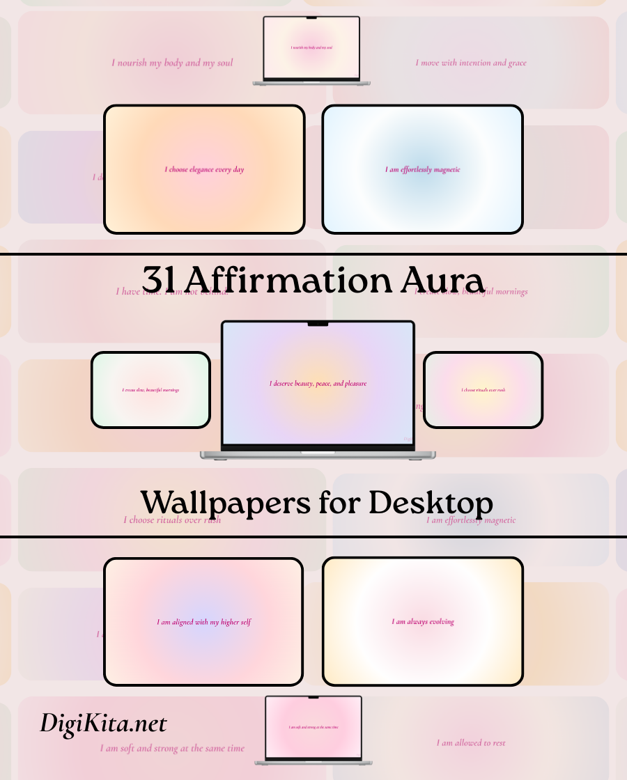 31 Affirmation Aura Wallpapers for Desktop