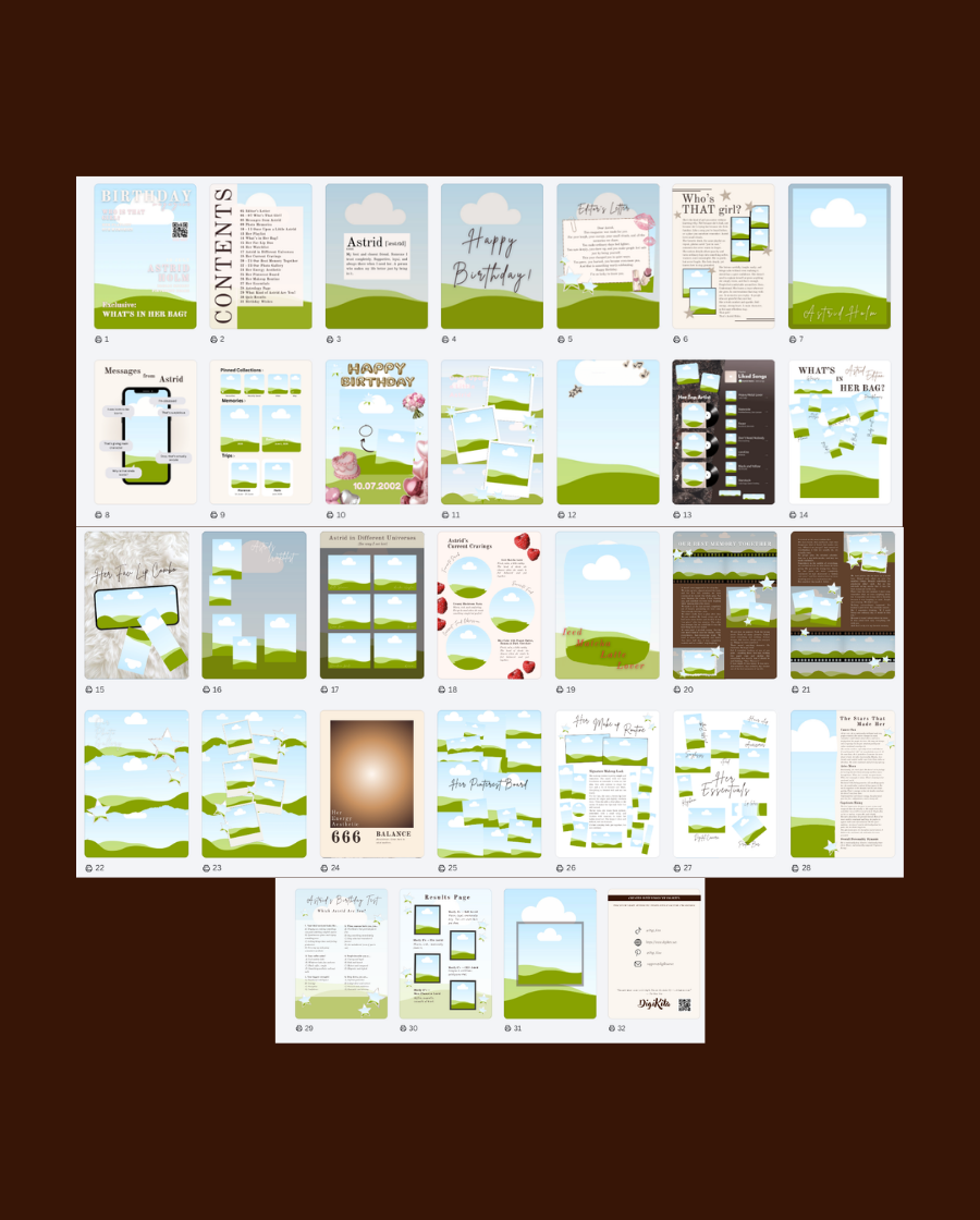 Starstruck Birthday Magazine Template