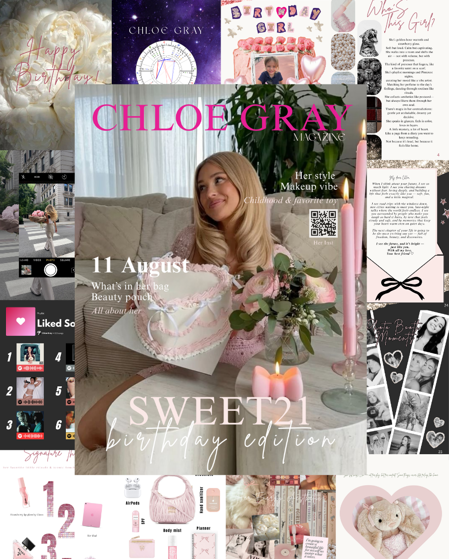 Birthday Magazine Template