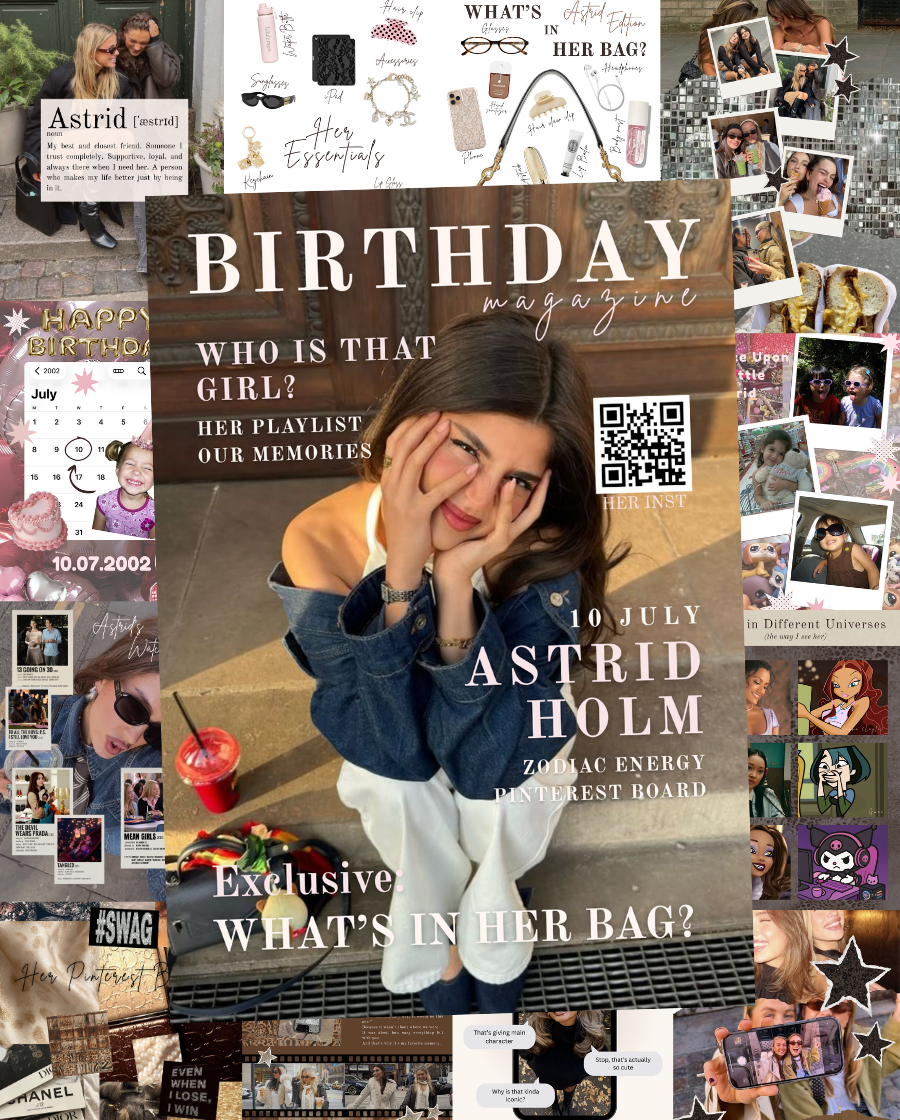Starstruck Birthday Magazine Template
