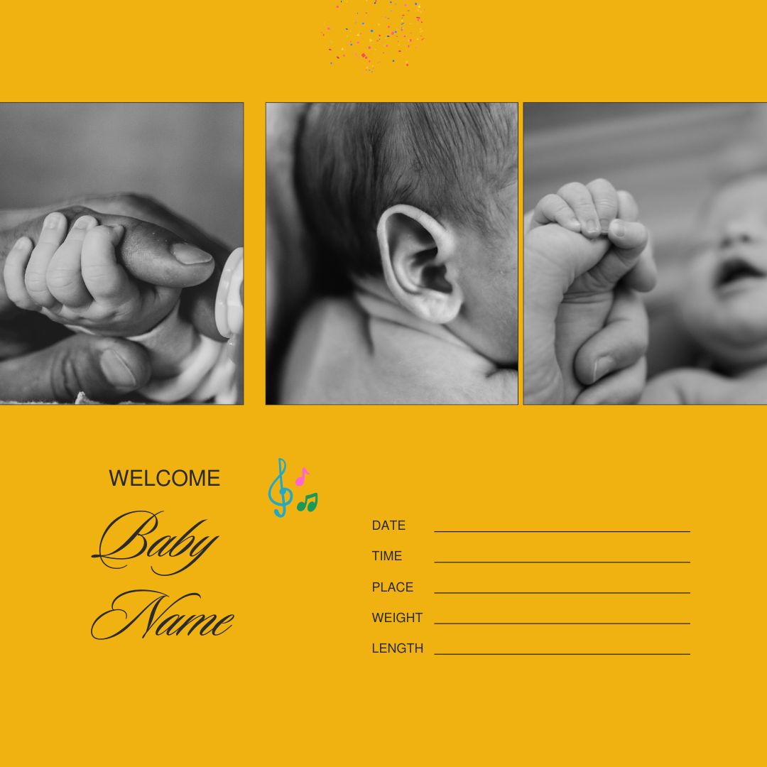 Milestone Baby Photo Collage