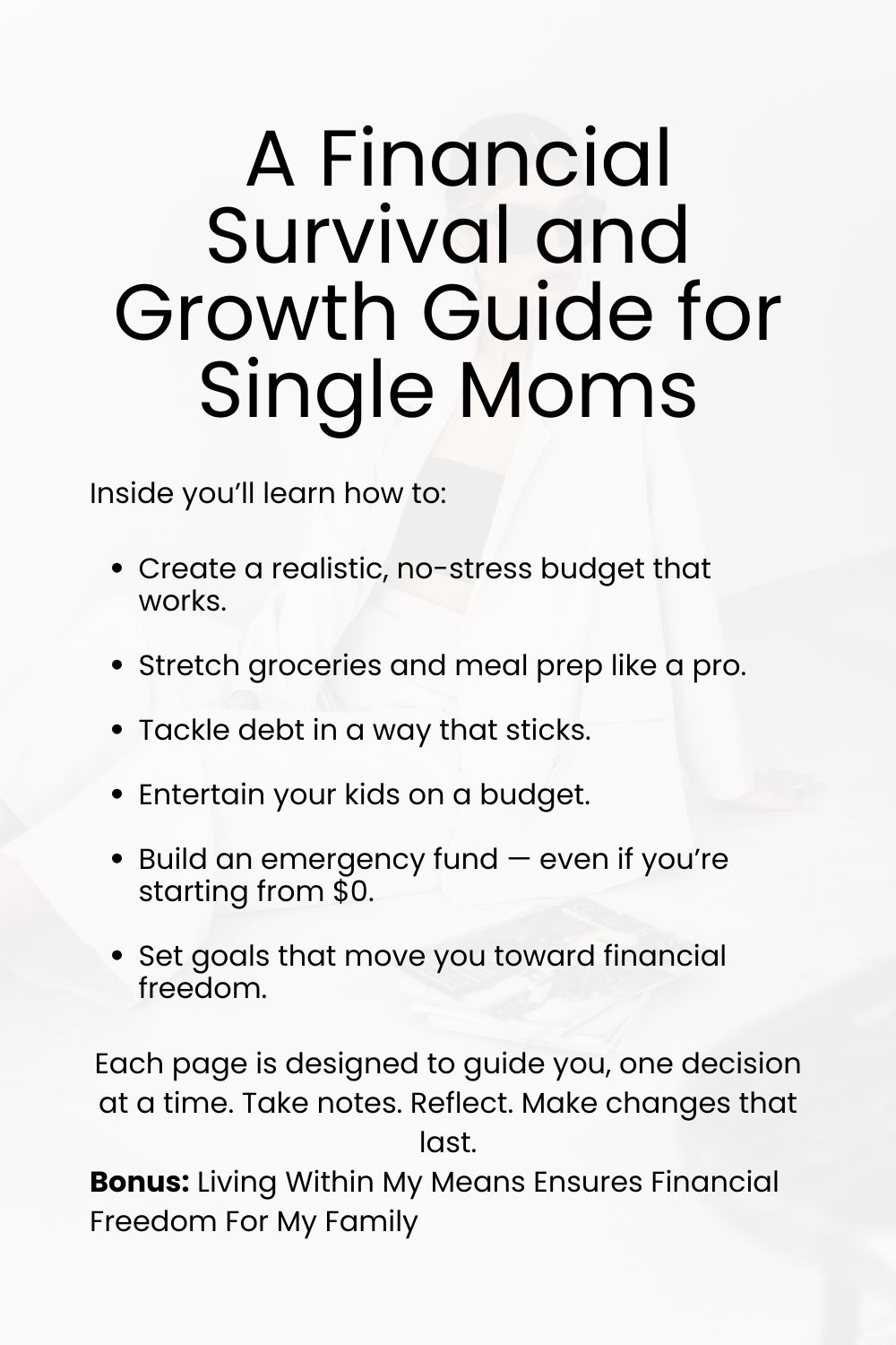 The Money Reset Toolkit for single moms