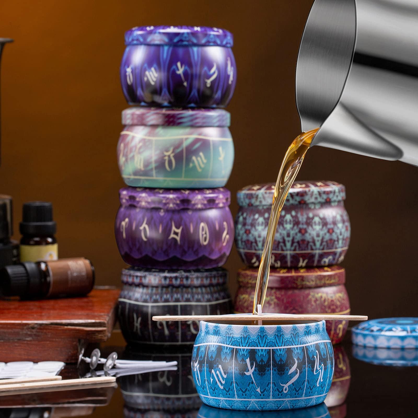 Essential tin candle