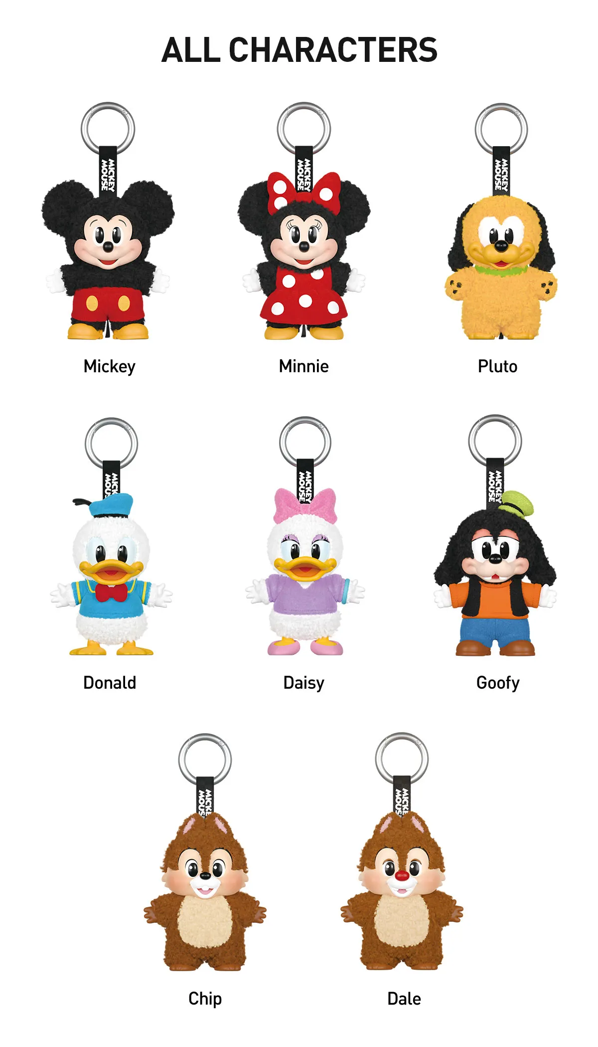 Popmart Mickey Family Keychain original authentic 