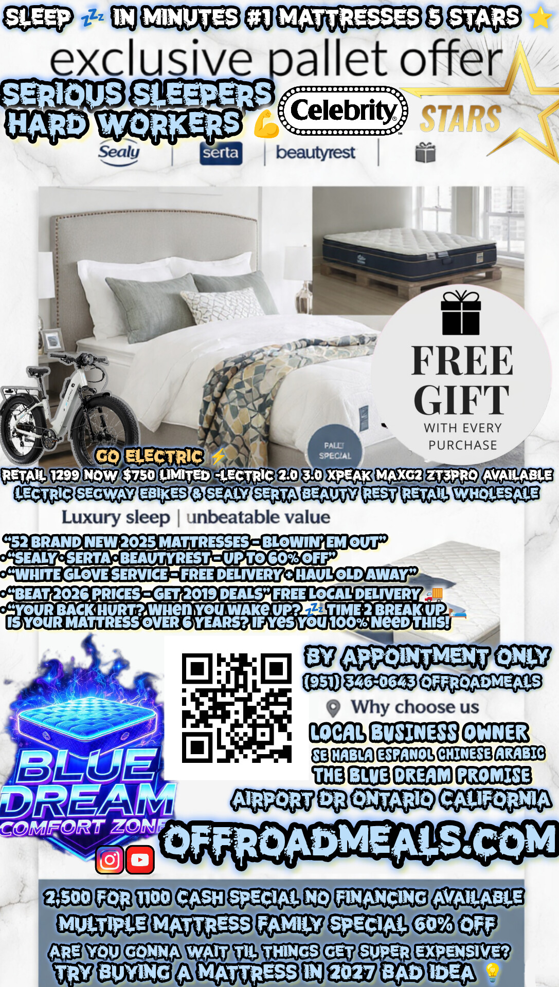 Blue Dream Comfort Zone Mattress Set