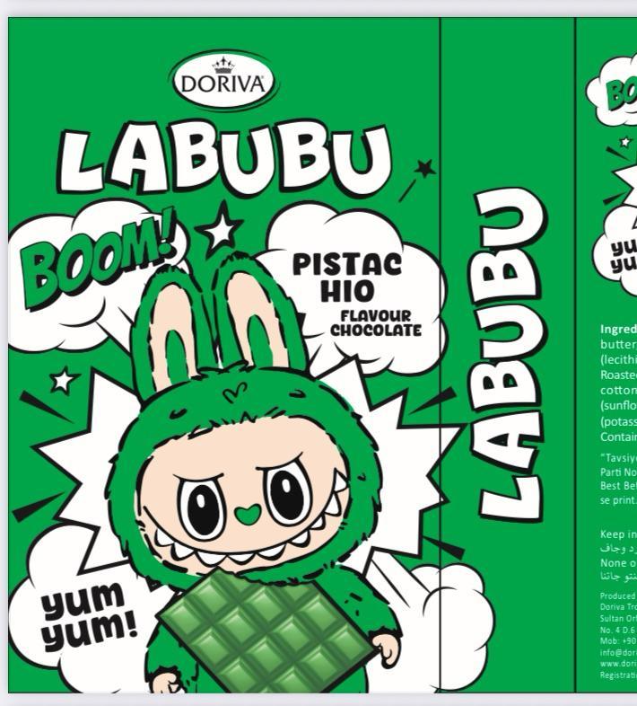 Labubu Dubai chocolate bar