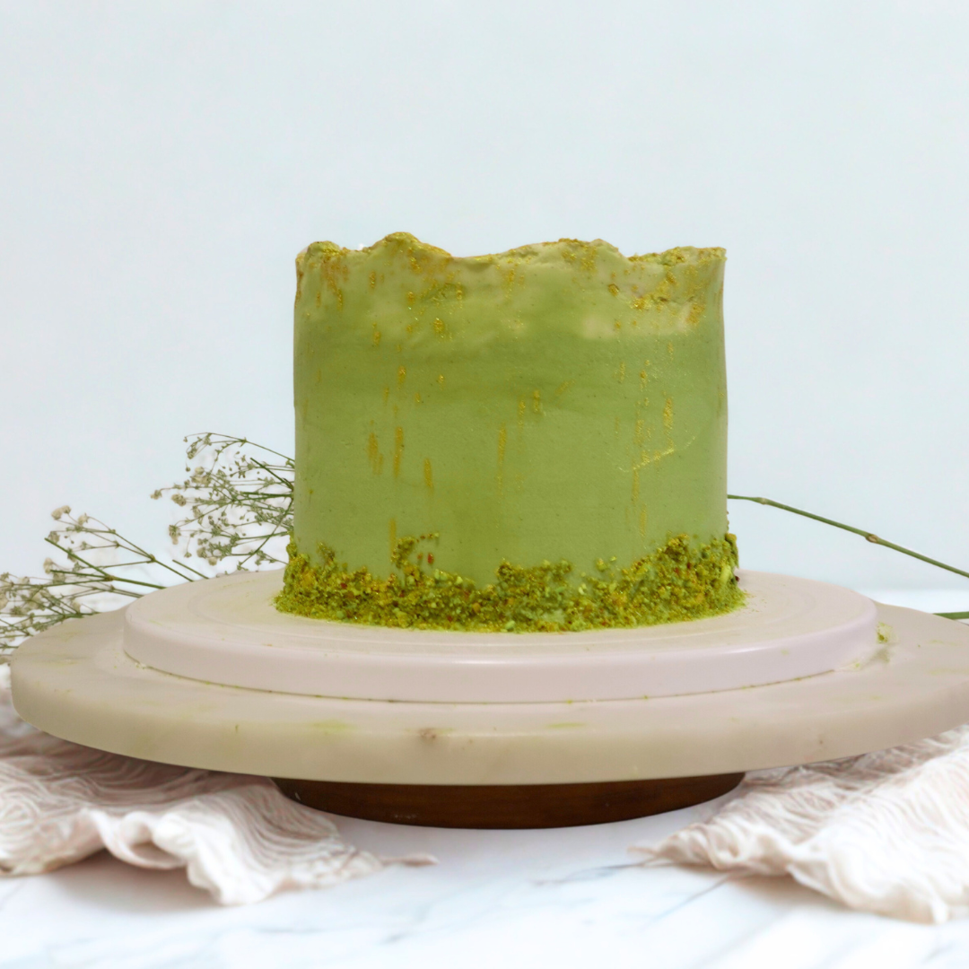 Pistachio Cake With Vanilla or Matcha Frosting
