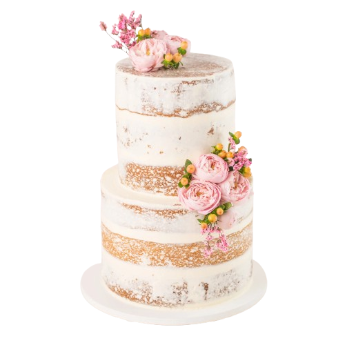 Naked Wedding Vanilla Cake