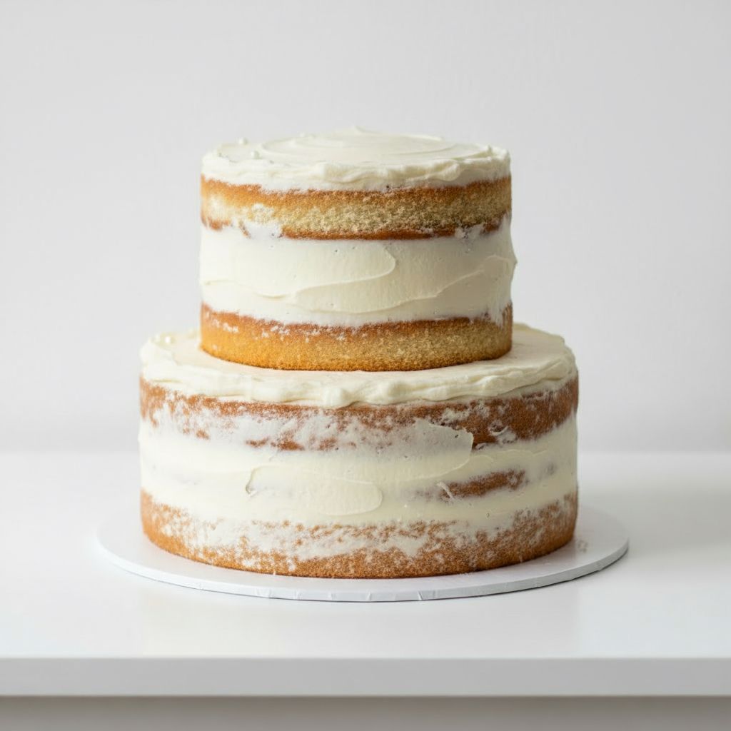 Naked Wedding Vanilla and Pumpkin Spice Cake