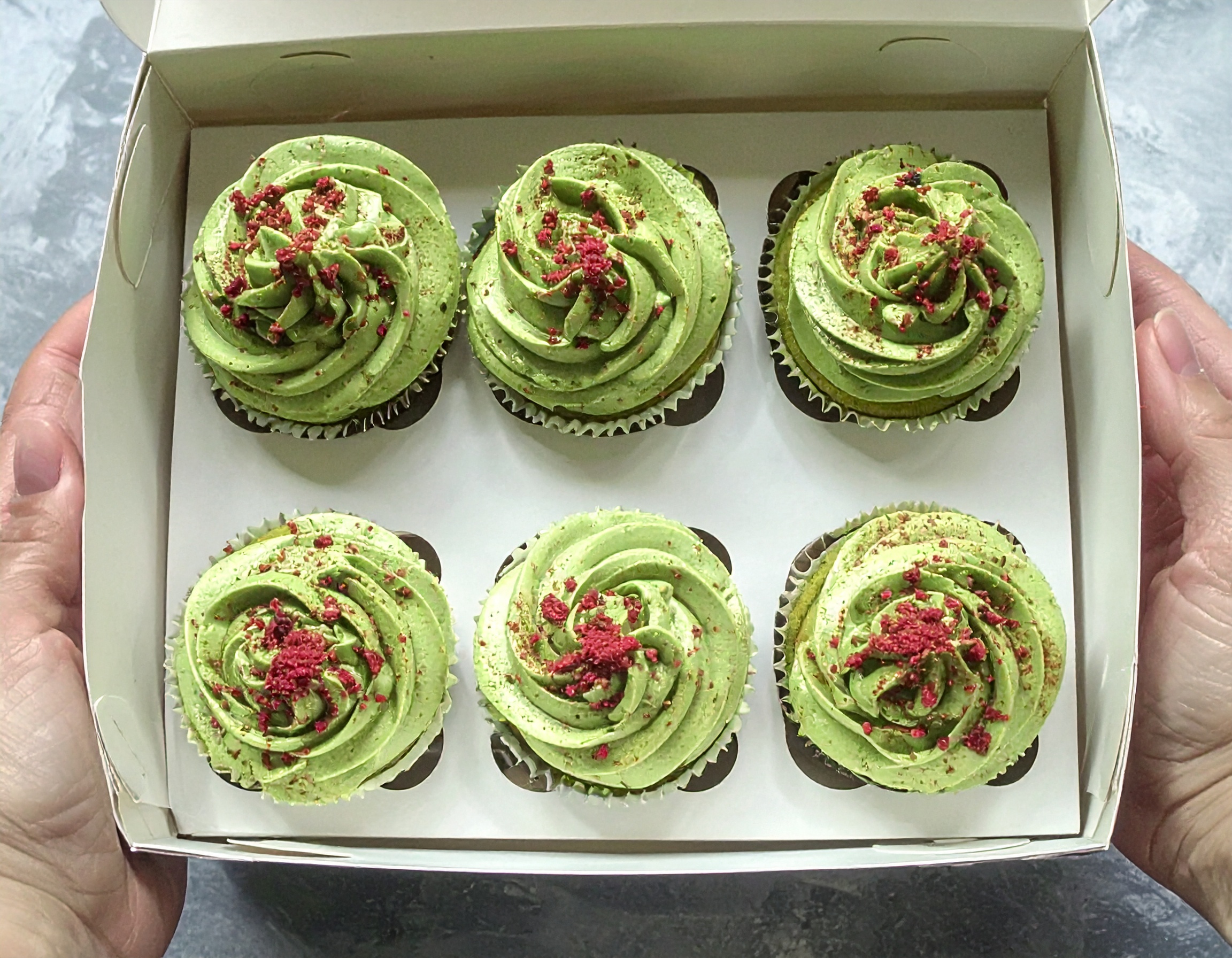 Strawberry Matcha Cupcakes