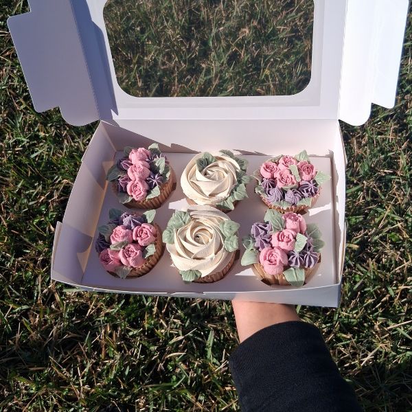 Vegan Floral Cupcakes