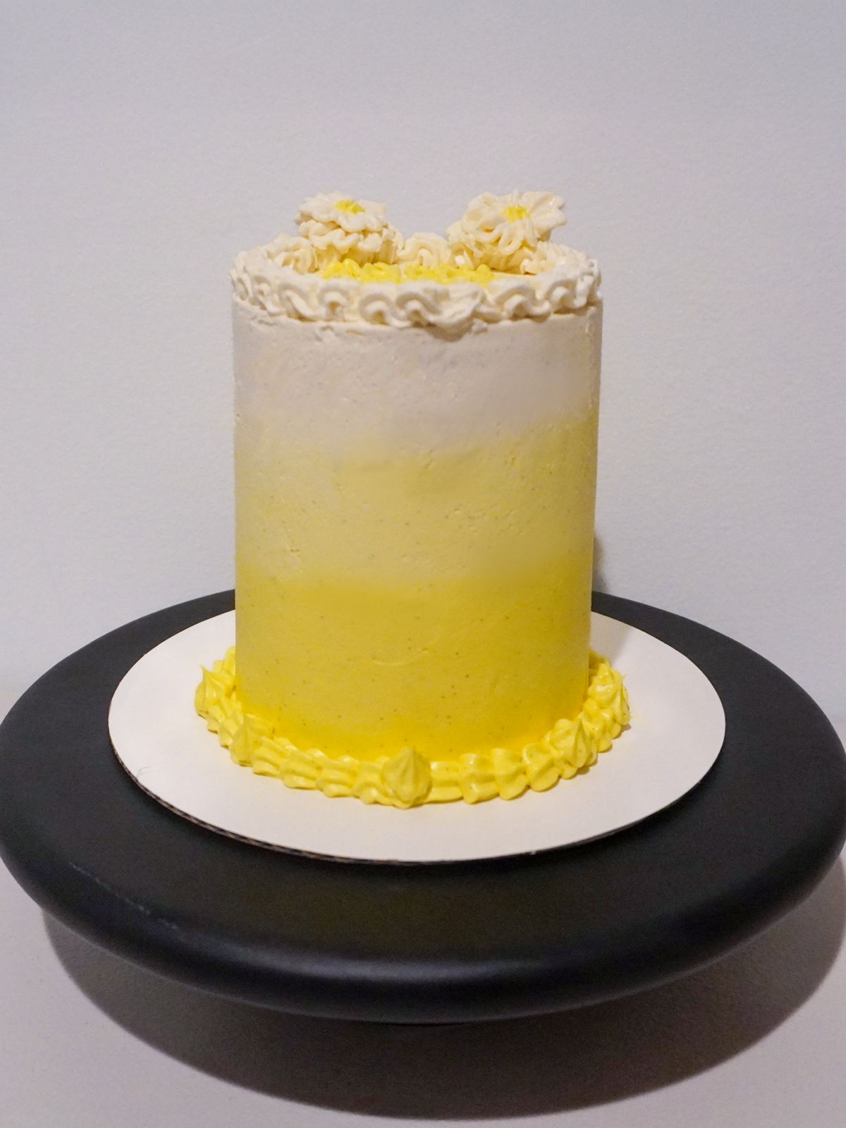 Lemon Ombre Layer Cake