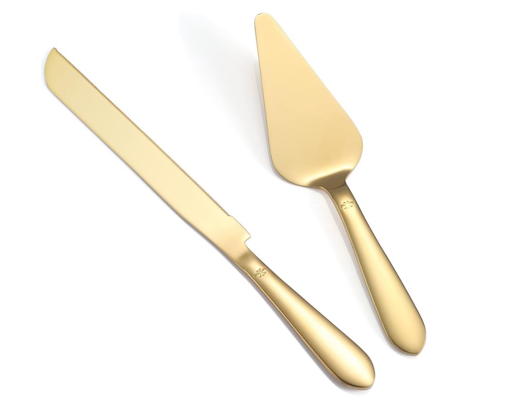 Gold Cake Serving Set