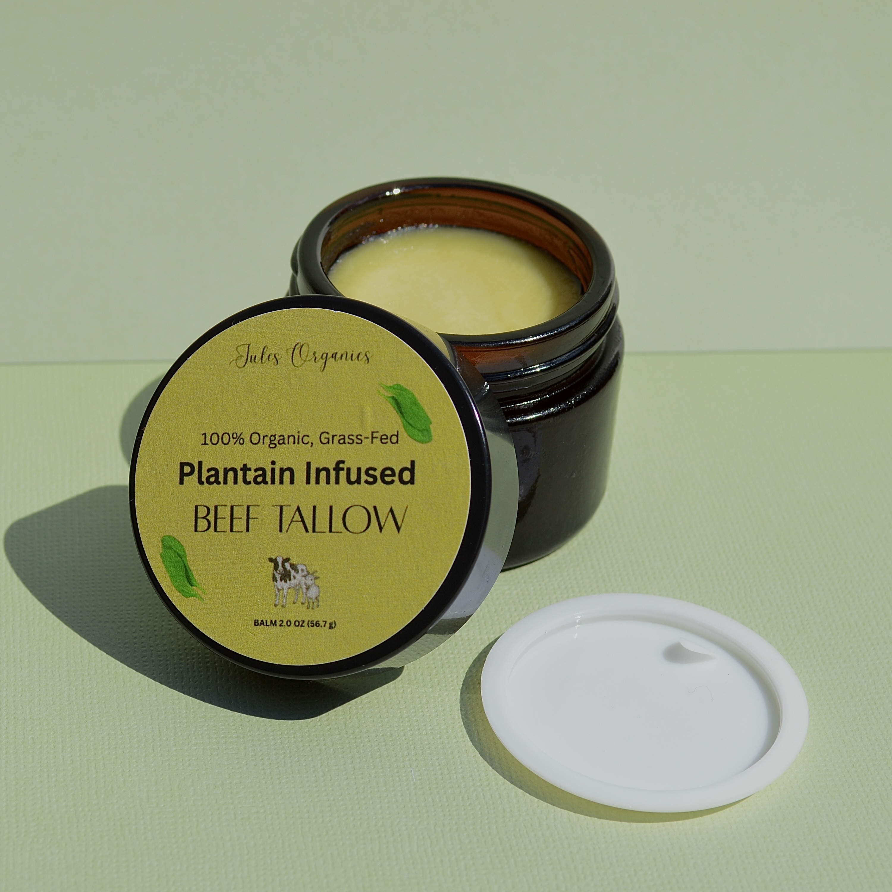 Plantain Infused Beef Tallow