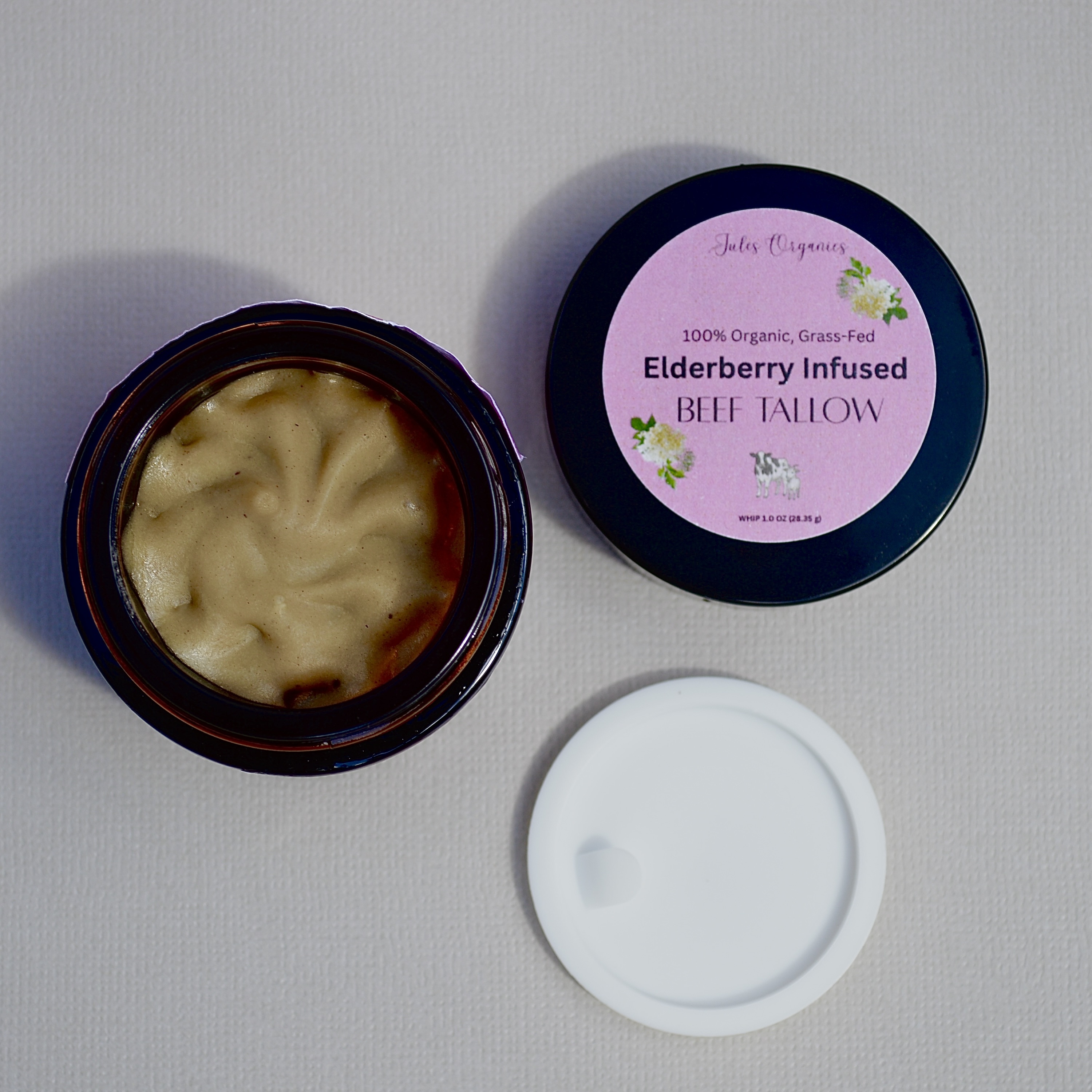 Elderberry Infused Beef Tallow