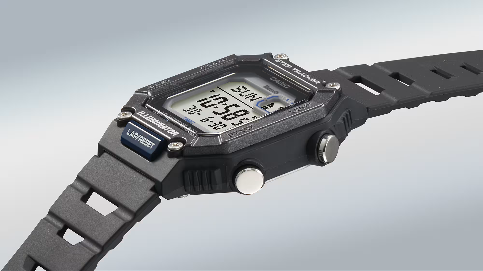 WS-B1000-1AVDF Resin Fitness watch