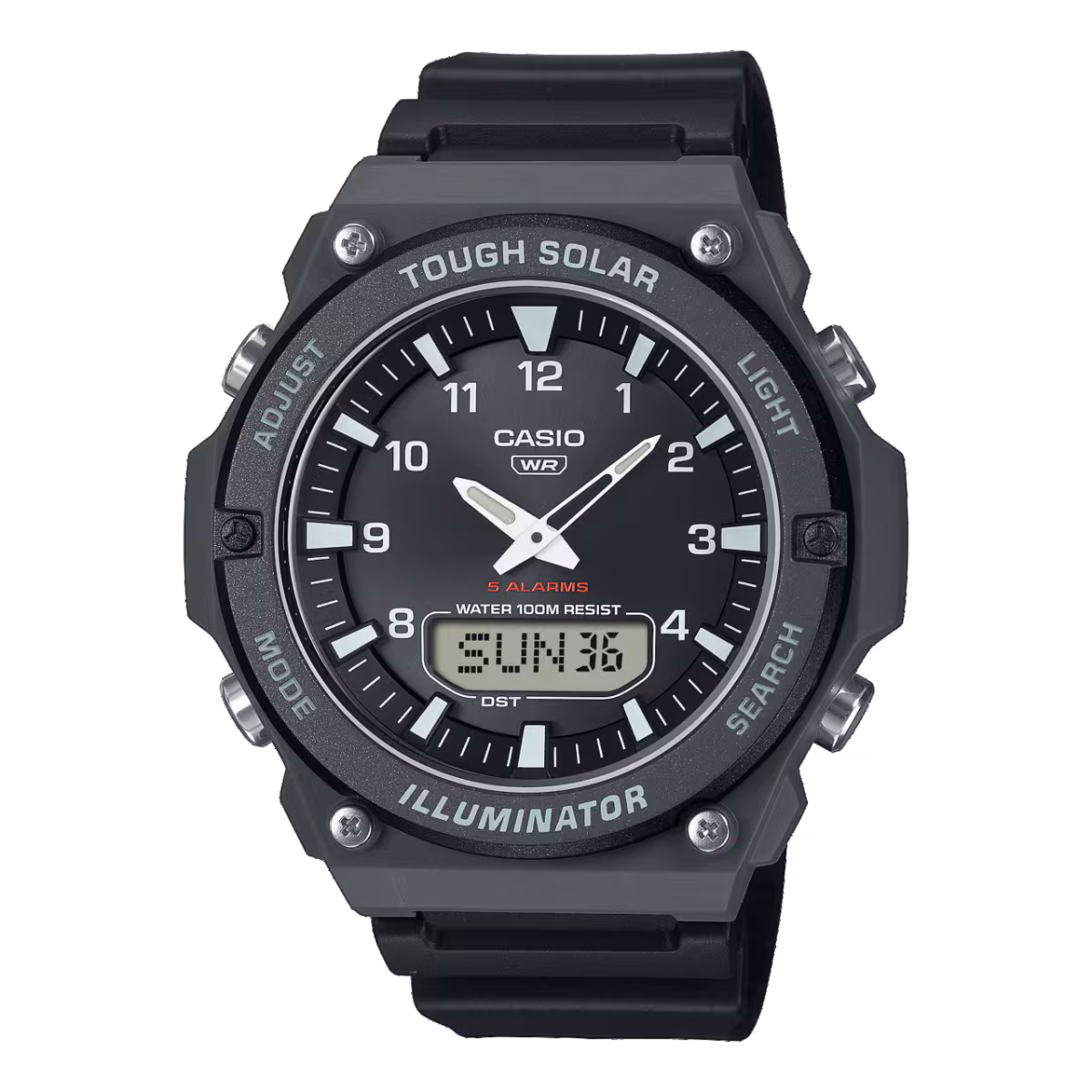 AQ-S820W-1AVDF Resin Solar watch