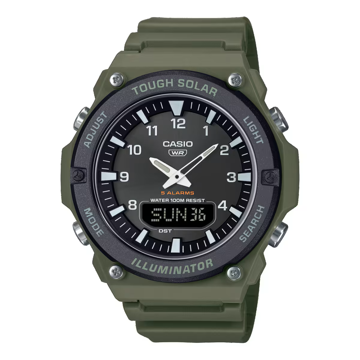 AQ-S820W-3BVDF Resin Solar watch