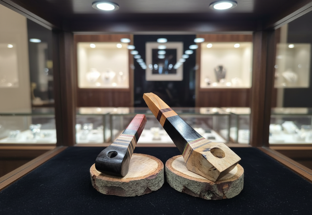 Pipe en bois artisanal