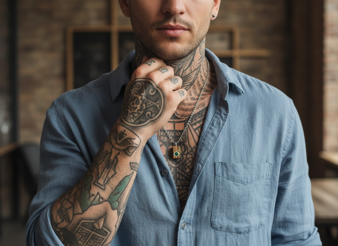 Collier pendentif tour du monde