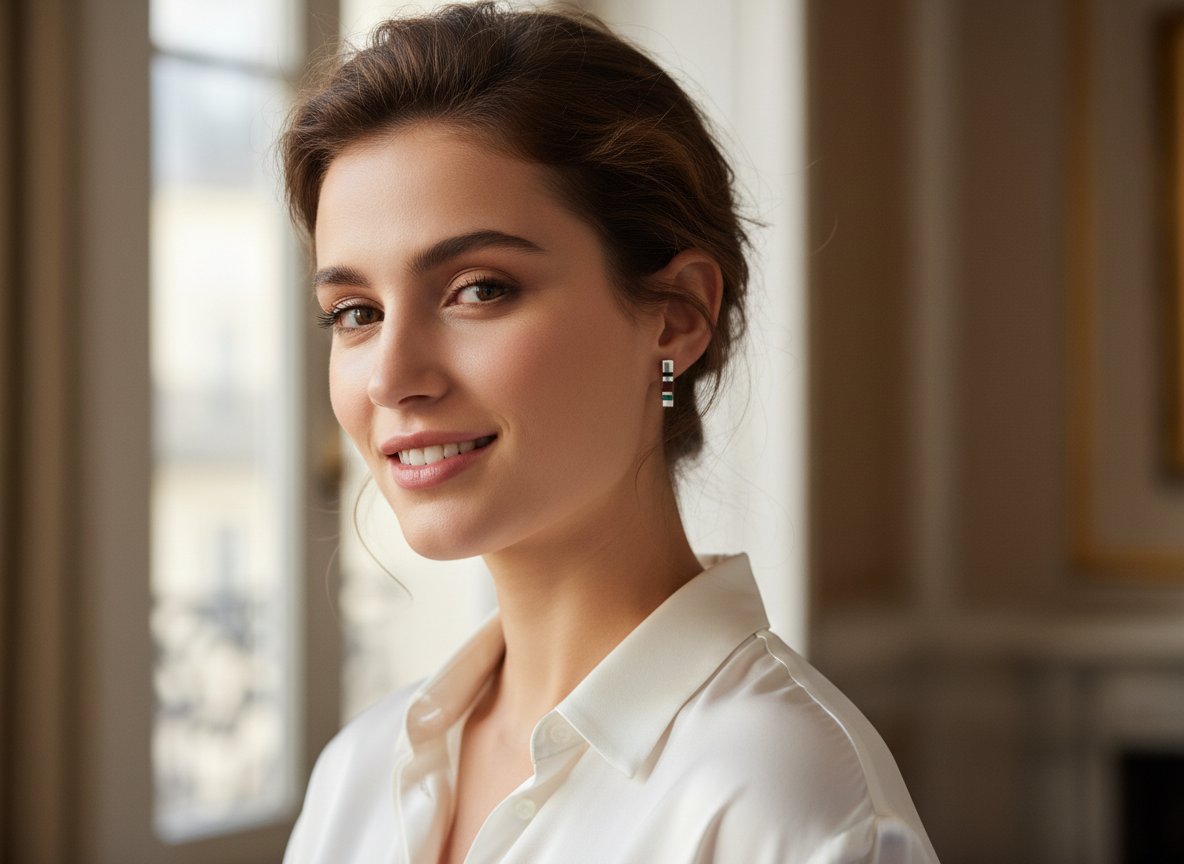 Boucles d'oreilles en argent 