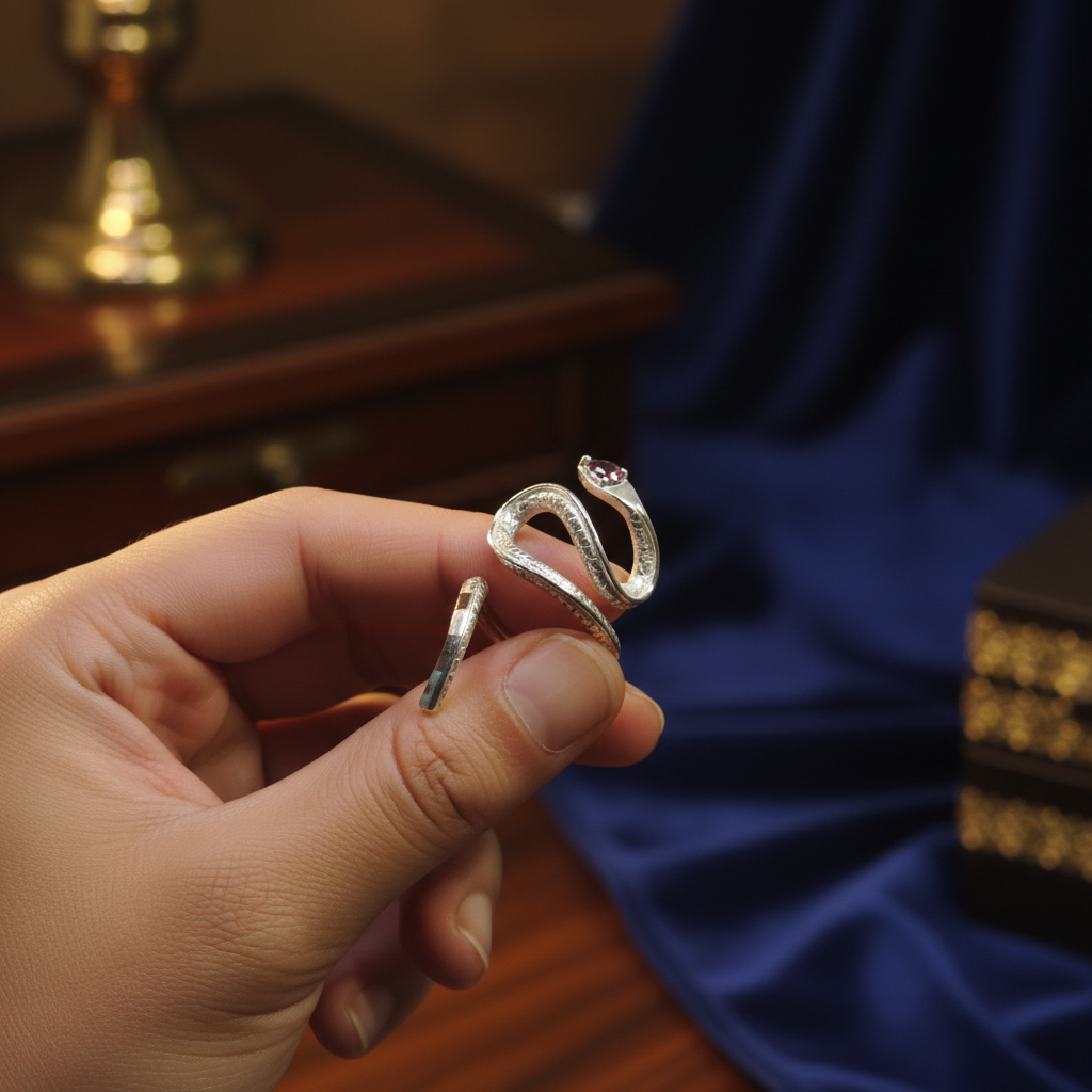 Bague  boa arc-en-ciel