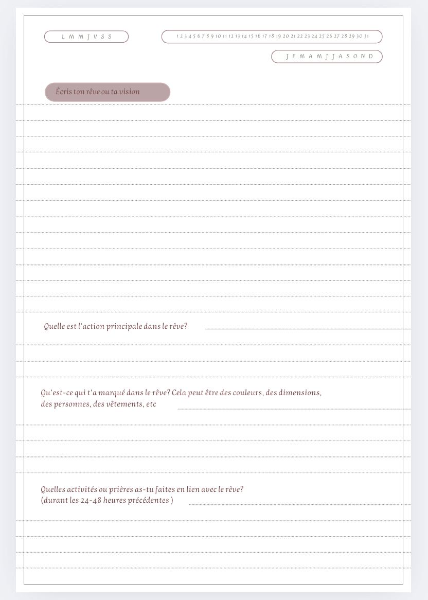 Mon journal guidé : comprendre mes rêves (à venir)