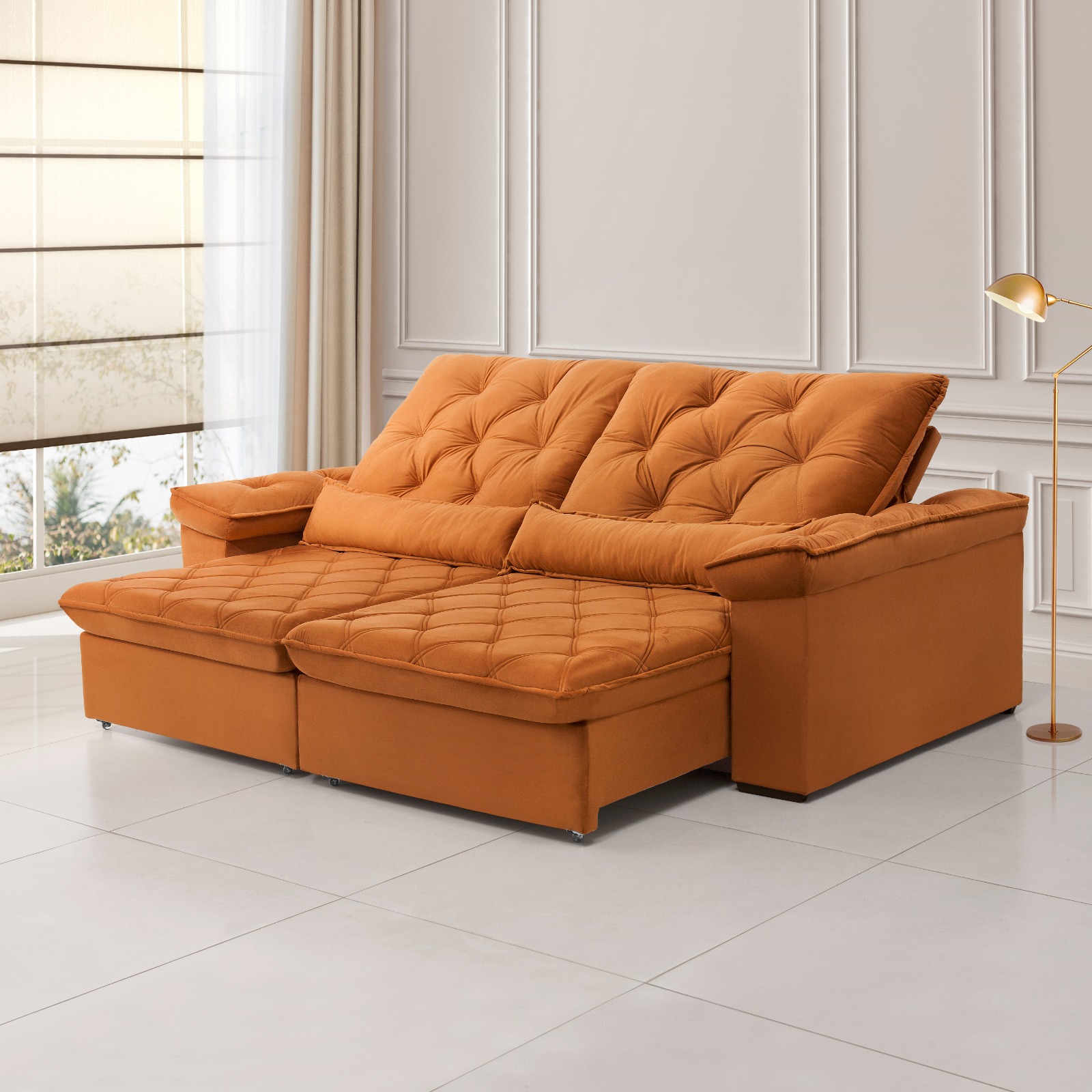 Sofá Seccional Laranja Allure 2,90