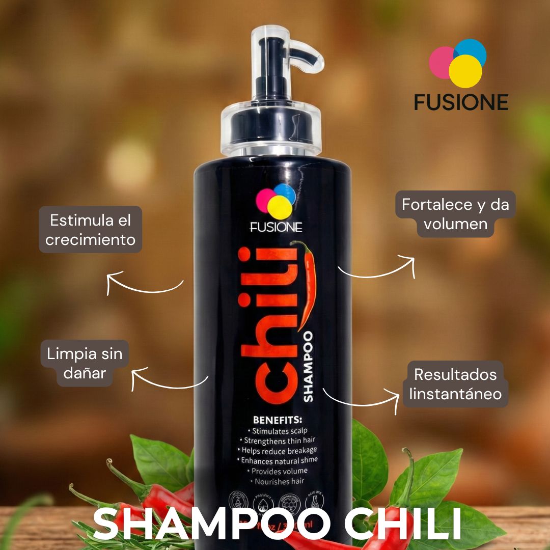 CHILI SHAMPOO FUSIOUNE: Despierta la energía de tu cabello 