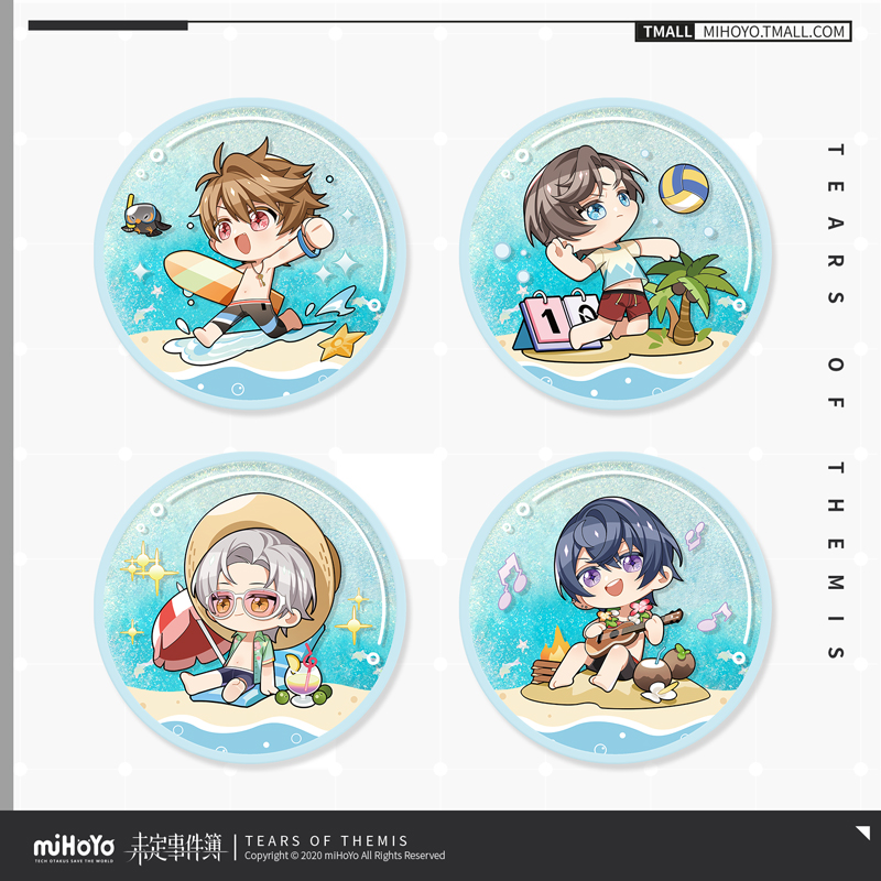 Summer Series Chibi Acrylic Quicksand