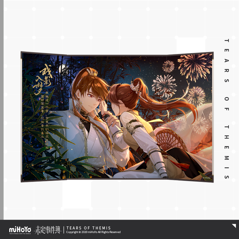 Blizzardous Threads of Red Series Folding Shikishi