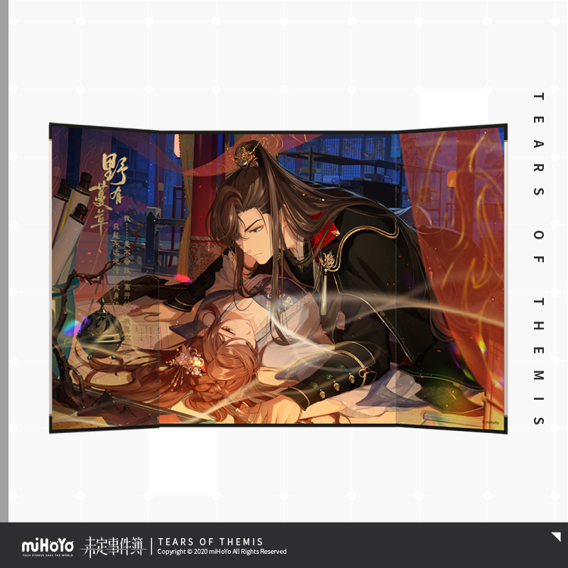 Blizzardous Threads of Red Series Folding Shikishi