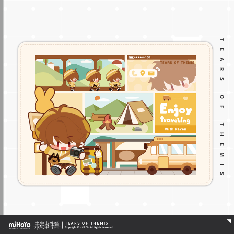 Enjoy Traveling Series Chibi Blanket