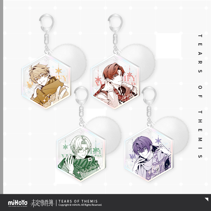 Happy Holiday Series Acrylic Keychain