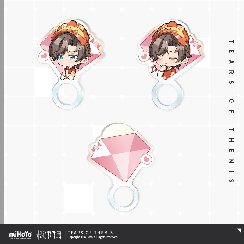 Joyful Invitation Series Chibi Acrylic Ring Set