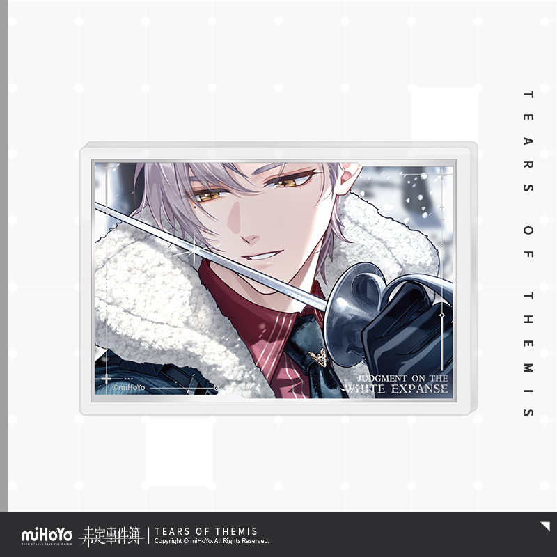 Judgment of the White Expanse Series Acrylic Badge