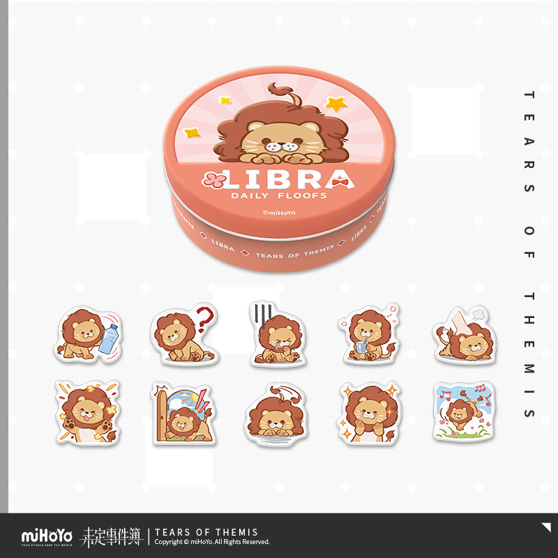 Fluffy Daily Series Chibi Sticker Set