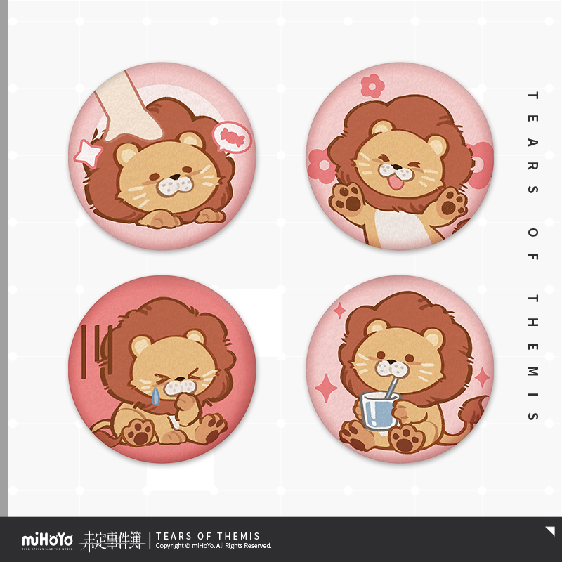 Fluffy Daily Series Chibi Badge Set