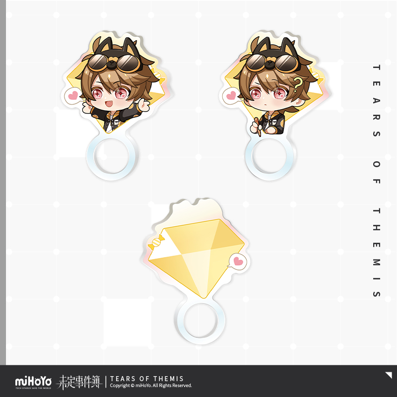 Joyful Invitation Series Chibi Acrylic Ring Set