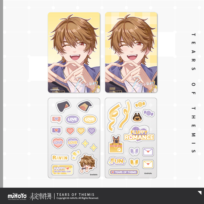 Fluffy Romance Series Stiker & Postcard