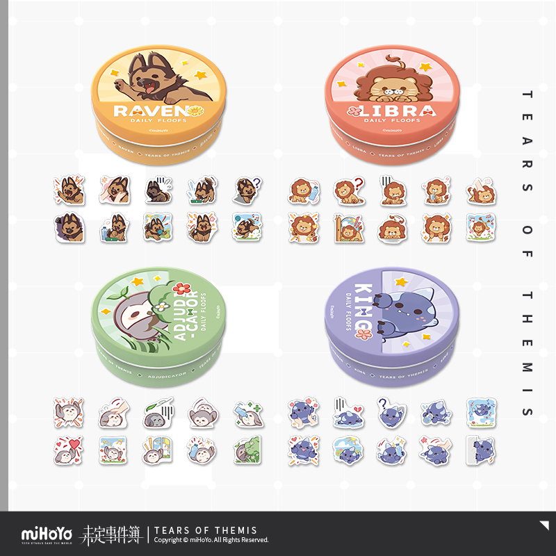 Fluffy Daily Series Chibi Sticker Set