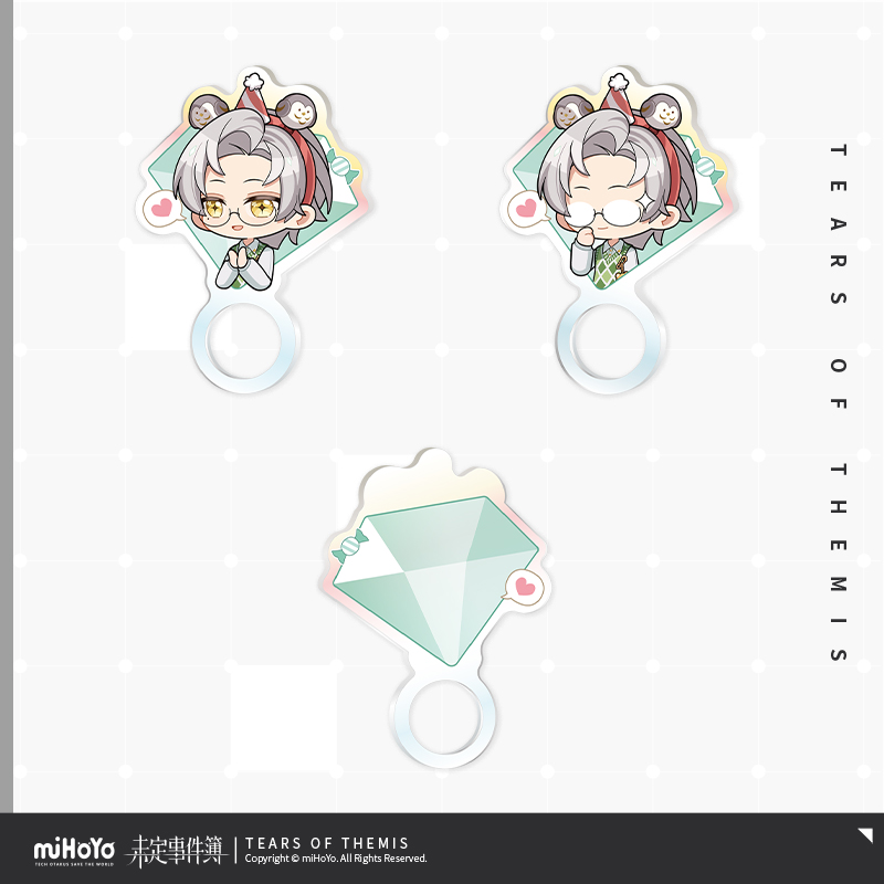Joyful Invitation Series Chibi Acrylic Ring Set