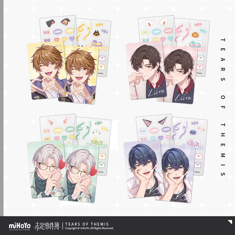 Fluffy Romance Series Stiker & Postcard