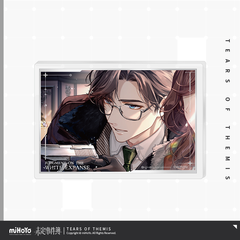 Judgment of the White Expanse Series Acrylic Badge