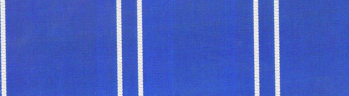 6309 Solution Dyed polyester awning fabric Blue Fabric with White Stripes